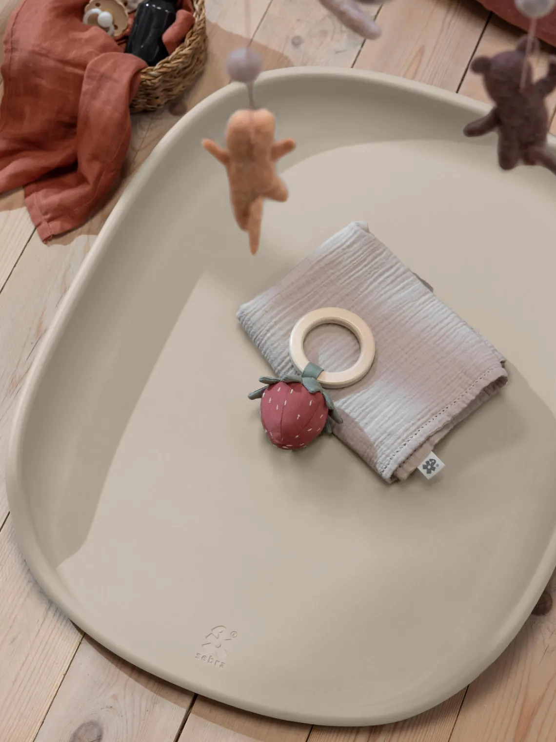 Decoración Infantil|Colchonetas Cambiador>Sebra Cambiador Pulse Pur Beige claro