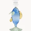 Discount Candelabro artesanal de vidrio borosilicato Fish Jarrones|Velas Y Candelabros