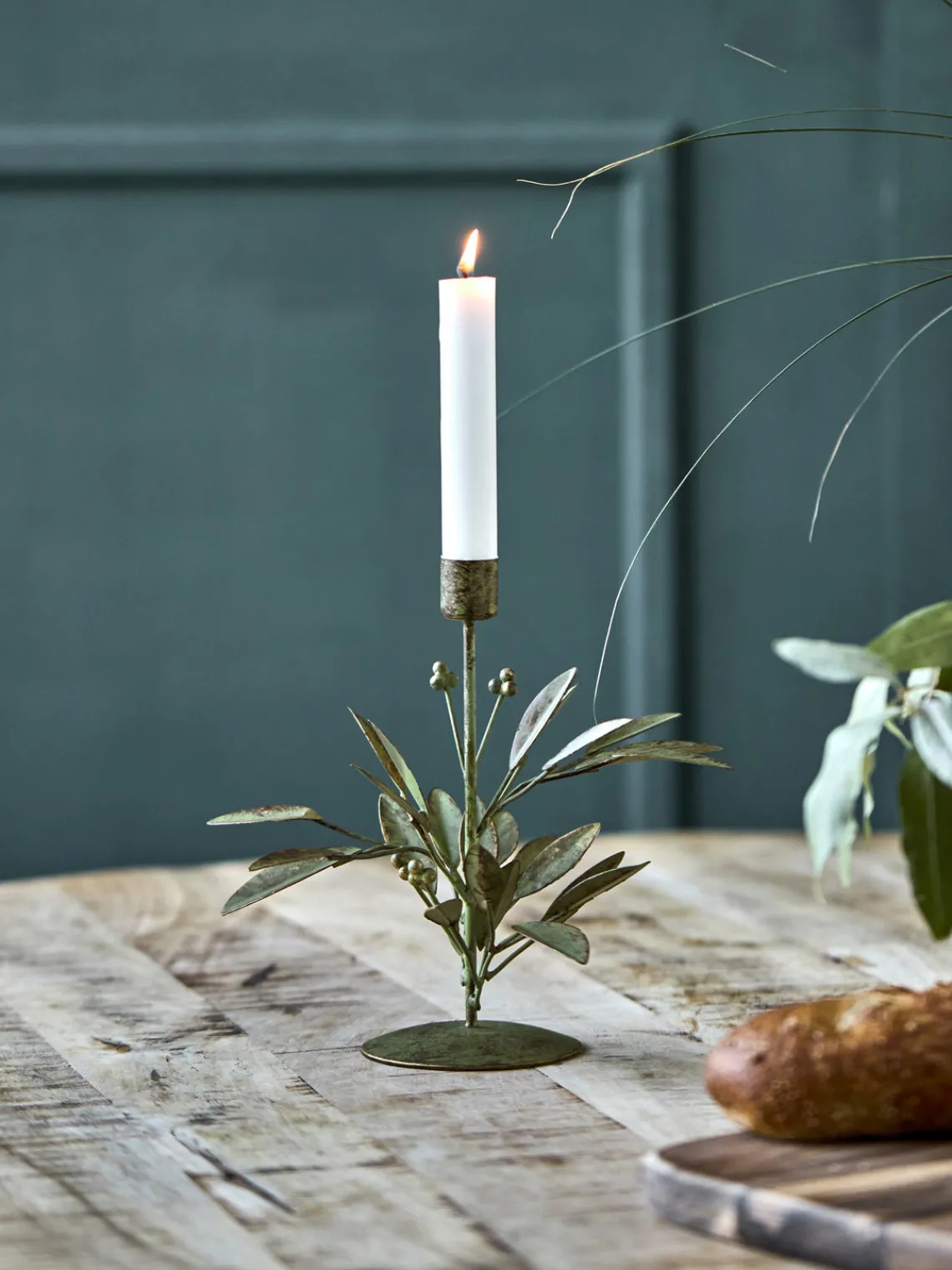 Hot Candelabro artesanal Leaves Candelabros|Jarrones