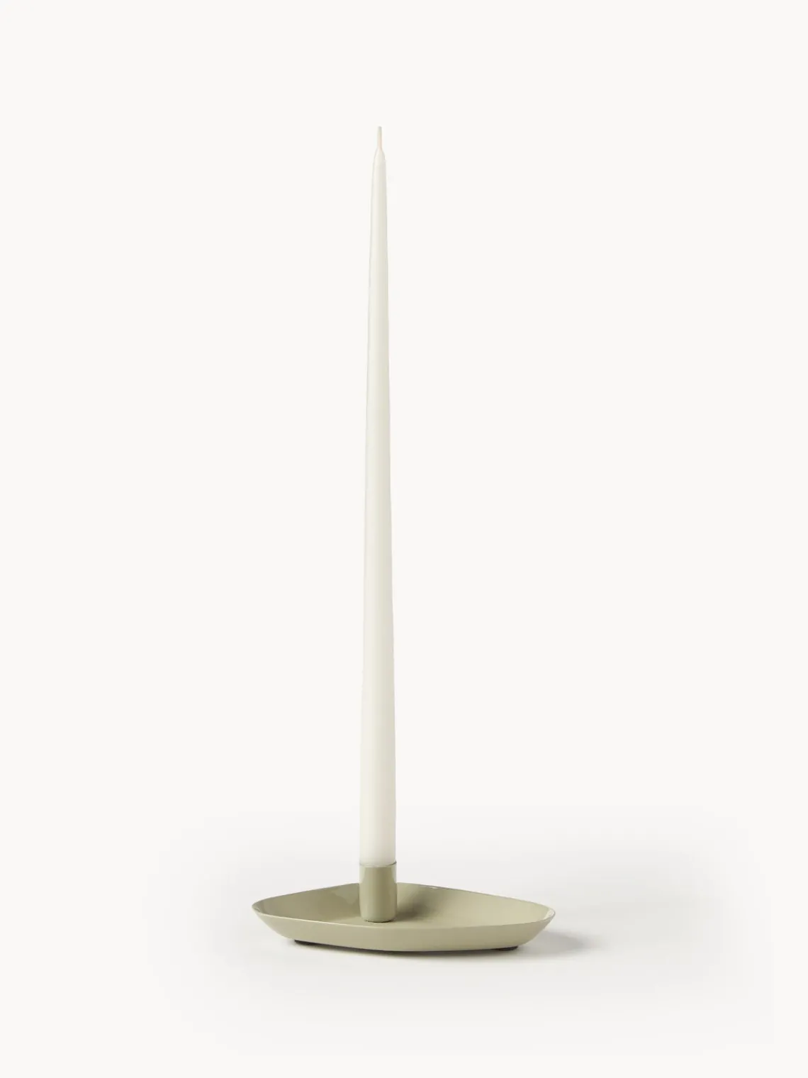 Candelabros|Jarrones>Broste Copenhagen Candelabro con bandeja Mie Beige claro brillante