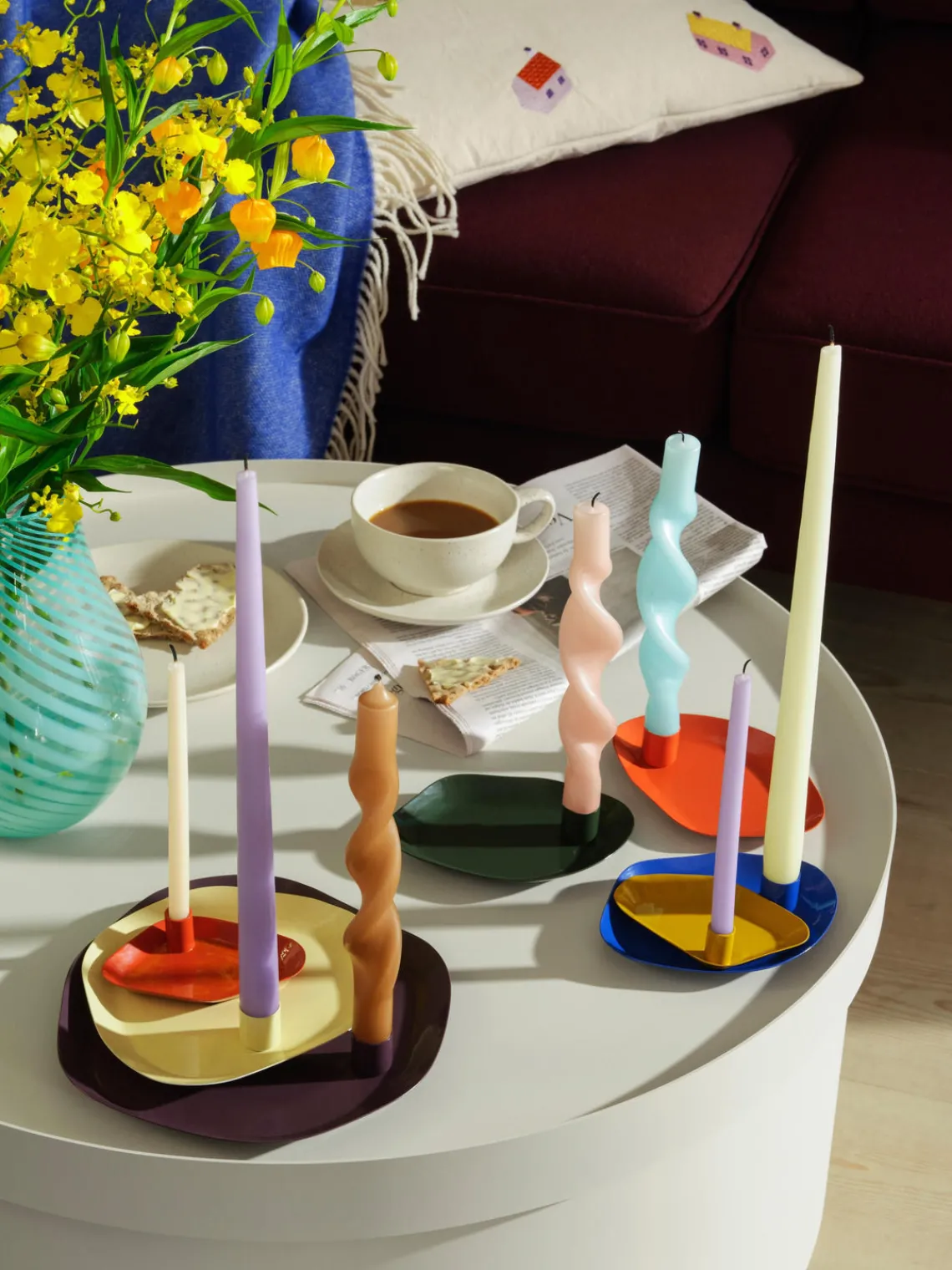 Clearance Candelabro con bandeja Mie Candelabros|Jarrones