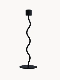 Candelabros|Jarrones>Cooee Design Candelabro Curved, 26 cm Negro