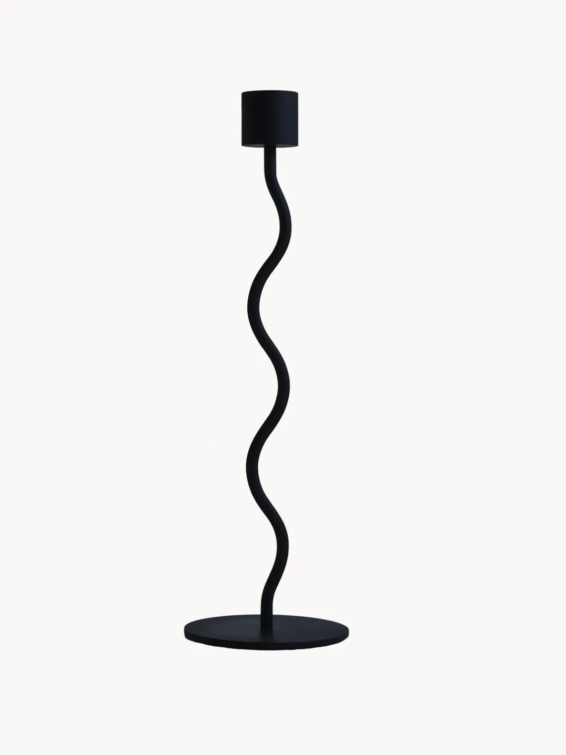 Candelabros|Jarrones>Cooee Design Candelabro Curved, 26 cm Negro