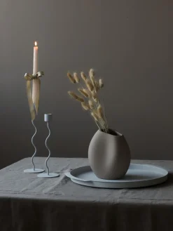 Candelabros|Jarrones>Cooee Design Candelabro Curved, 26 cm Azul claro