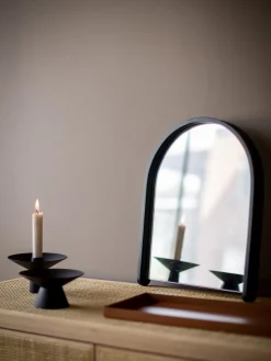 New Candelabro de acero inoxidable mate Uma Candelabros|Jarrones