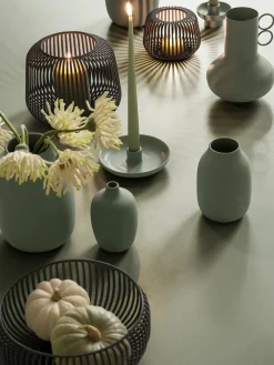 Candelabros|Jarrones>blomus Candelabro de cerámica Vela Verde salvia