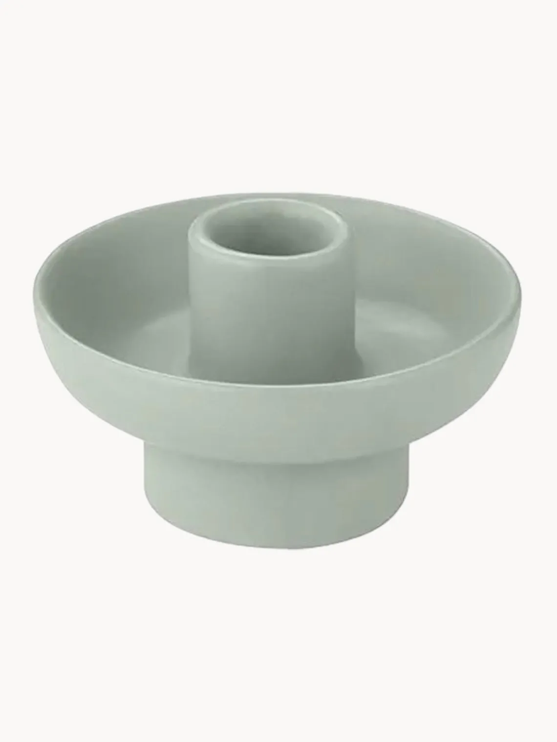 Candelabros|Jarrones>blomus Candelabro de cerámica Vela Verde salvia