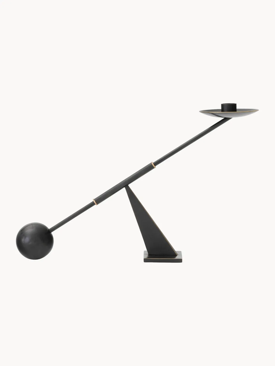 Candelabros|Jarrones>Audo Copenhagen Candelabro de diseño Interconnect Negro, latón