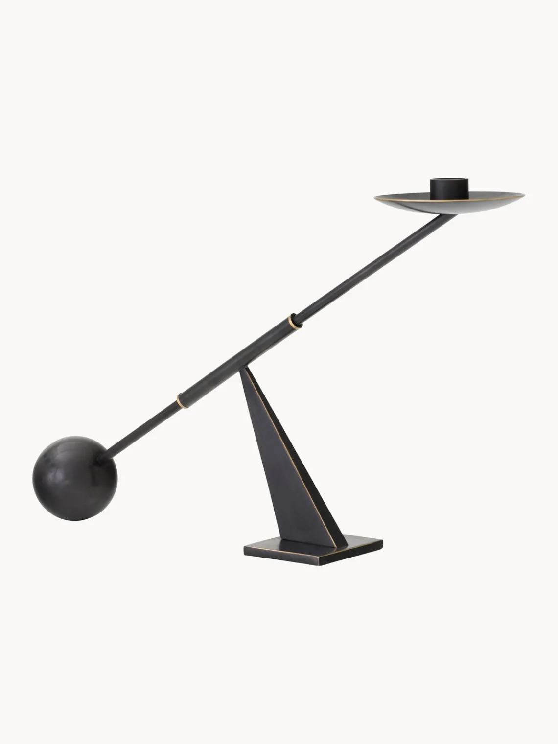 Candelabros|Jarrones>Audo Copenhagen Candelabro de diseño Interconnect Negro, latón