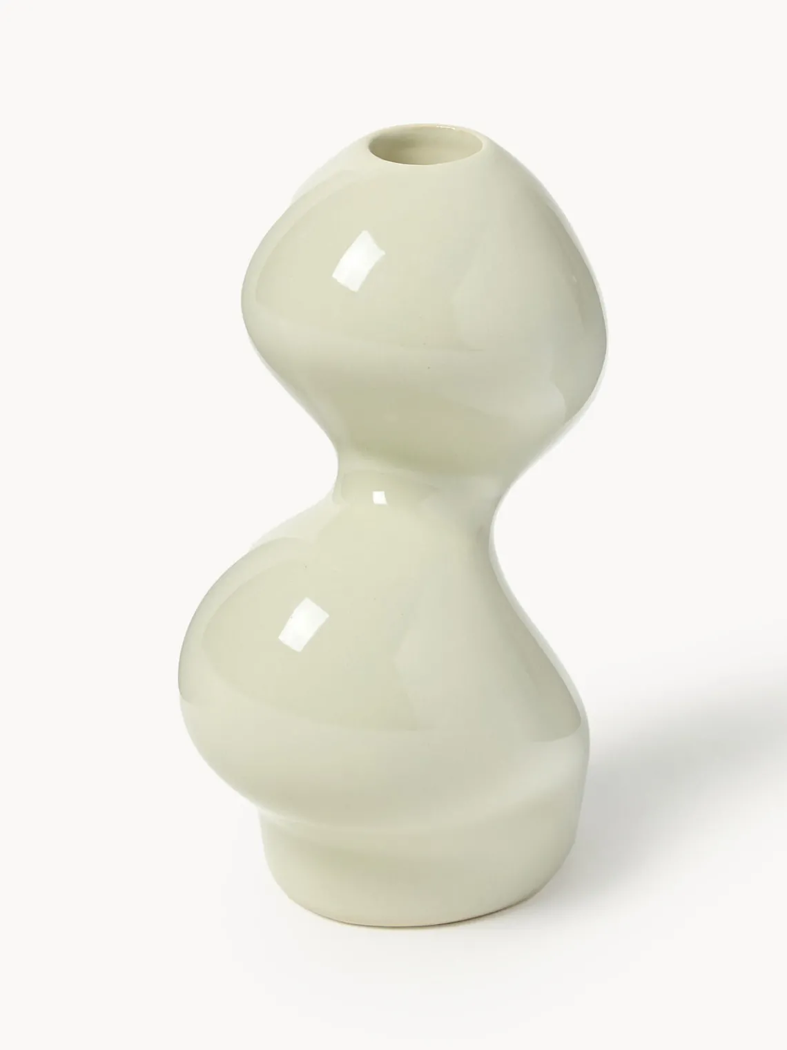 Candelabros|Jarrones>Westwing Collection Candelabro de gres Madhuri Blanco Off White