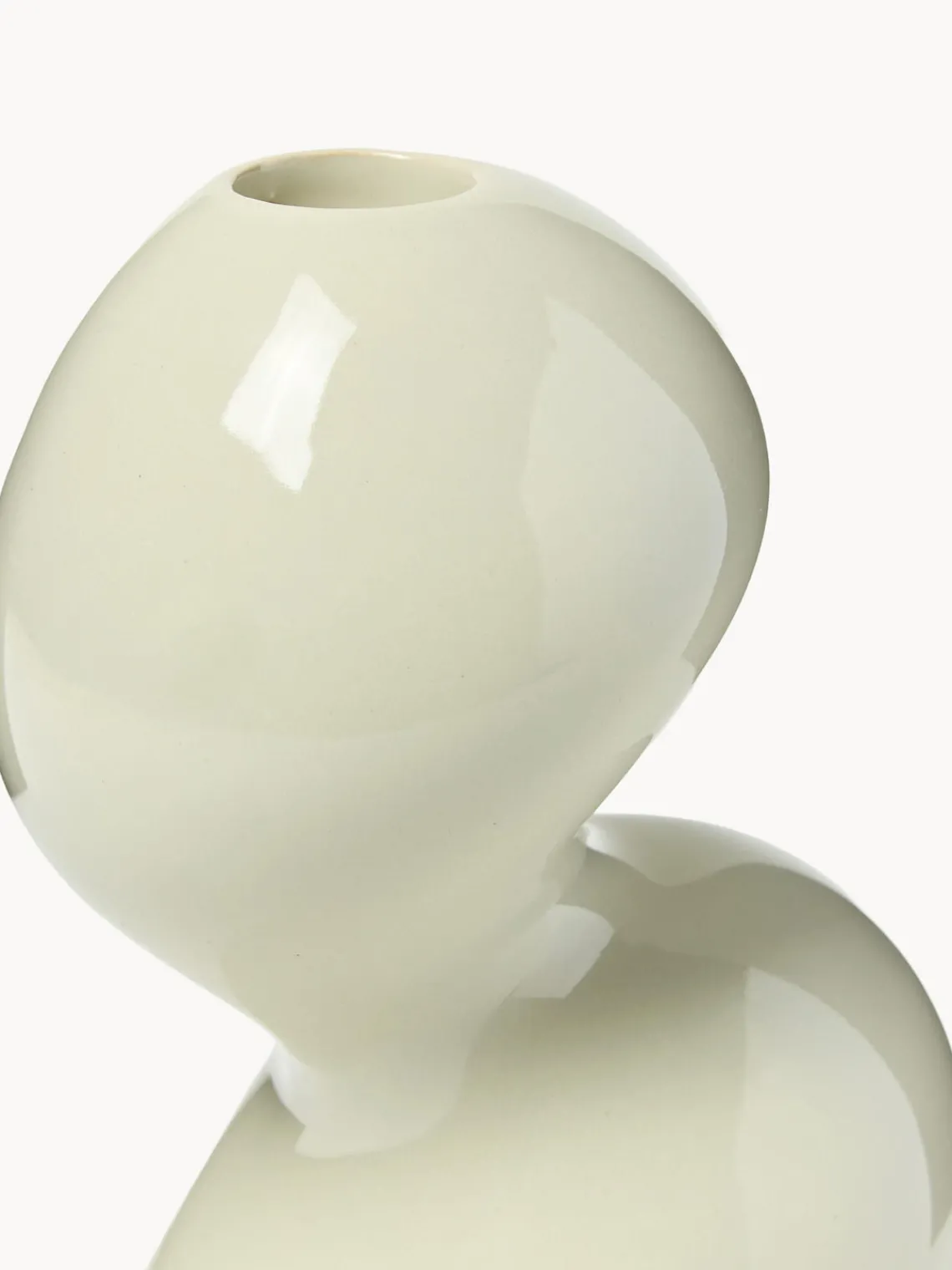 Candelabros|Jarrones>Westwing Collection Candelabro de gres Madhuri Blanco Off White