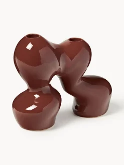 Candelabros|Jarrones></noscript>Westwing Collection Candelabro de gres Madhuri Rojo óxido