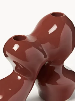 Candelabros|Jarrones></noscript>Westwing Collection Candelabro de gres Madhuri Rojo óxido