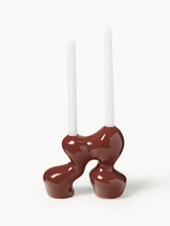 Candelabros|Jarrones></noscript>Westwing Collection Candelabro de gres Madhuri Rojo óxido