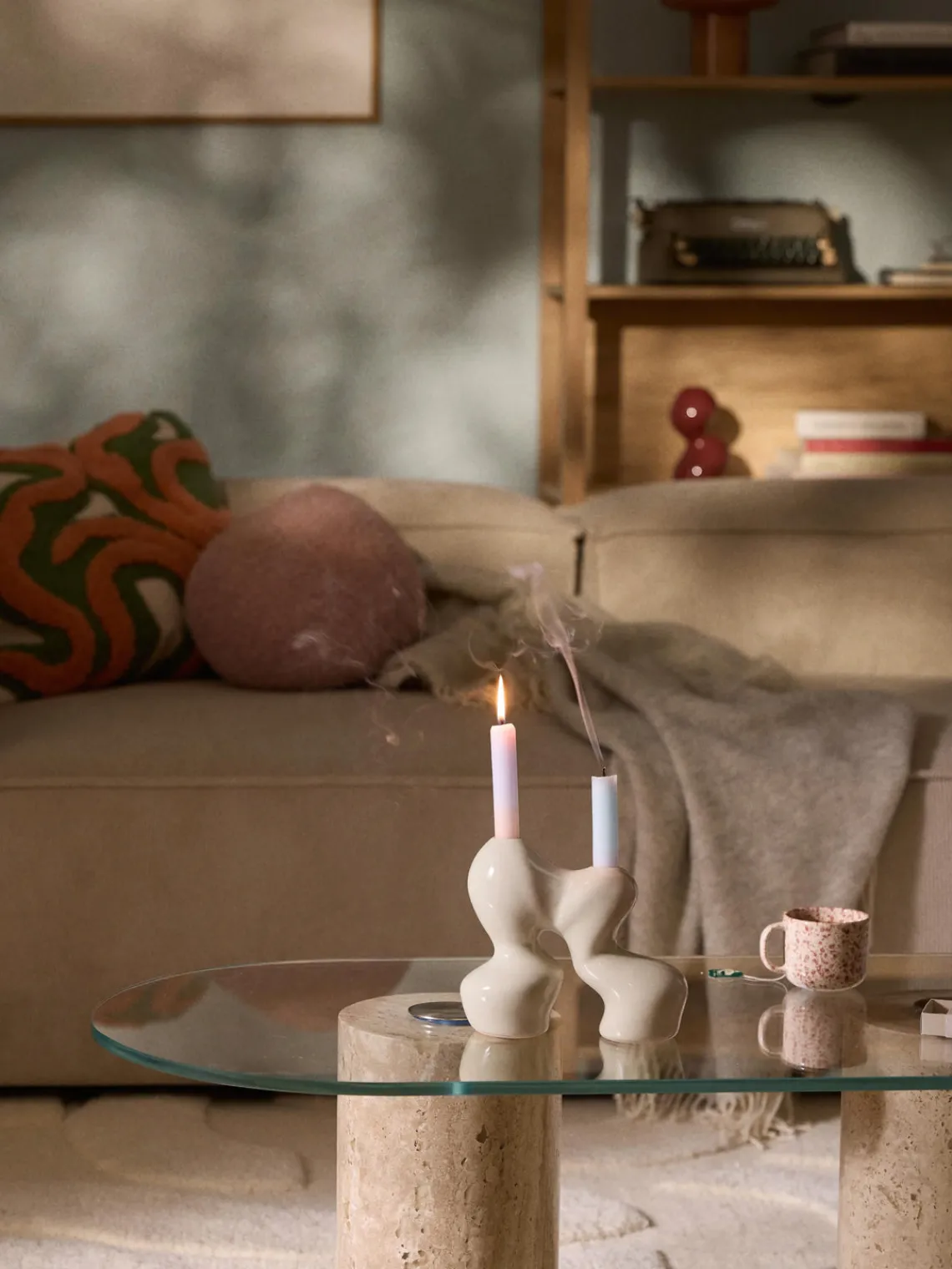 Candelabro de gres Madhuri Candelabros|Jarrones