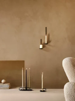 Candelabro de metal Clip Candelabros|Jarrones