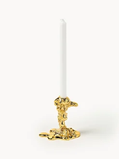 Candelabros|Jarrones></noscript>POLSPOTTEN Candelabro de metal Drip Dorado
