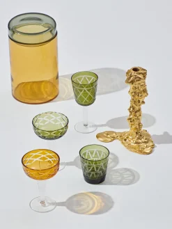 Candelabros|Jarrones>POLSPOTTEN Candelabro de metal Drip Dorado