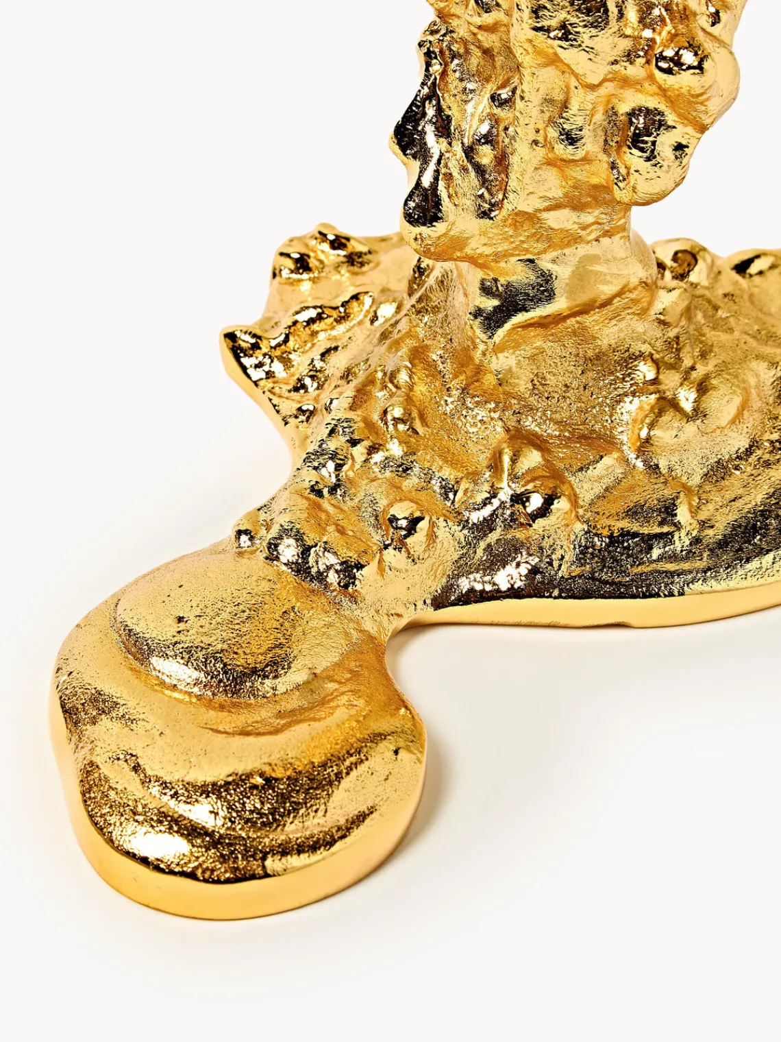 Candelabros|Jarrones>POLSPOTTEN Candelabro de metal Drip Dorado