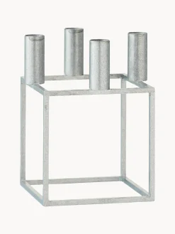 Candelabros|Jarrones>Audo Copenhagen Candelabro de metal Kubus Plateado