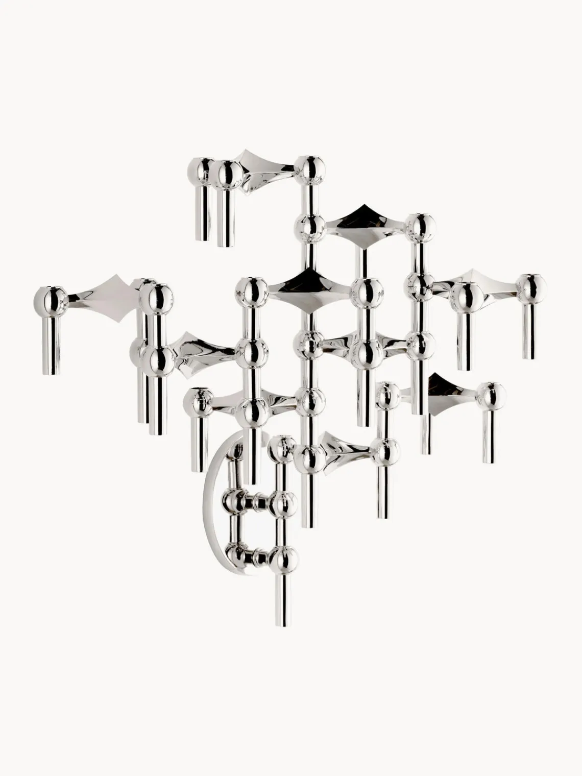 Candelabros|Jarrones>STOFF Nagel Candelabro de pared Plateado brillante