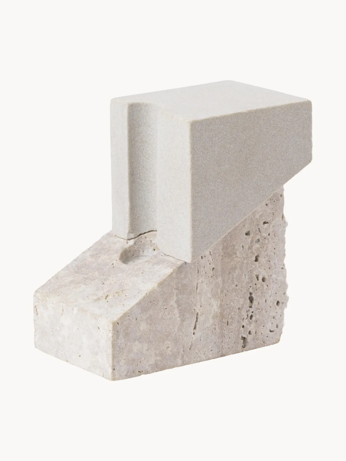 Online Candelabro de travertino Offset Candelabros|Jarrones