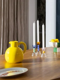 Hot Candelabro de vidrio borosilicato Perle Candelabros|Jarrones