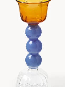 Candelabros|Jarrones></noscript>&k Amsterdam Candelabro de vidrio borosilicato Perle