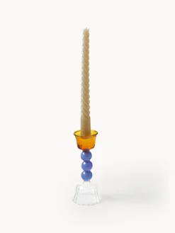 Candelabros|Jarrones></noscript>&k Amsterdam Candelabro de vidrio borosilicato Perle