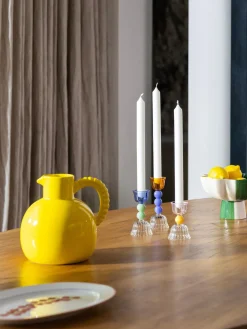 Candelabros|Velas Y Candelabros>&k Amsterdam Candelabro de vidrio borosilicato Perle