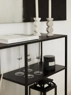 Candelabro en look mármol Kinga Candelabros|Jarrones