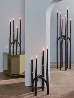 New Candelabro grande de metal Angui Candelabros|Jarrones