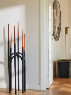 New Candelabro grande de metal Angui Candelabros|Jarrones