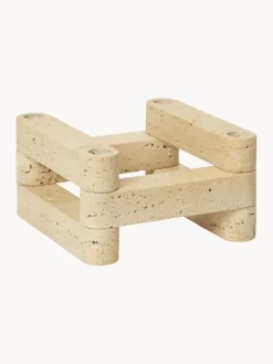 Candelabros|Jarrones>Ferm Living Candelabro modular de travertino Newel
