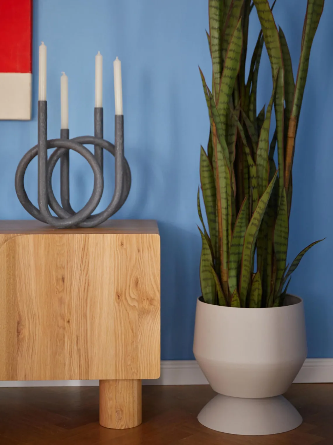 Candelabros|Jarrones>Westwing Collection Candelabro Naia Gris oscuro