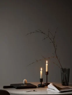 Candelabros|Jarrones>iittala Candelabro Nappula, 18 cm Gris oscuro