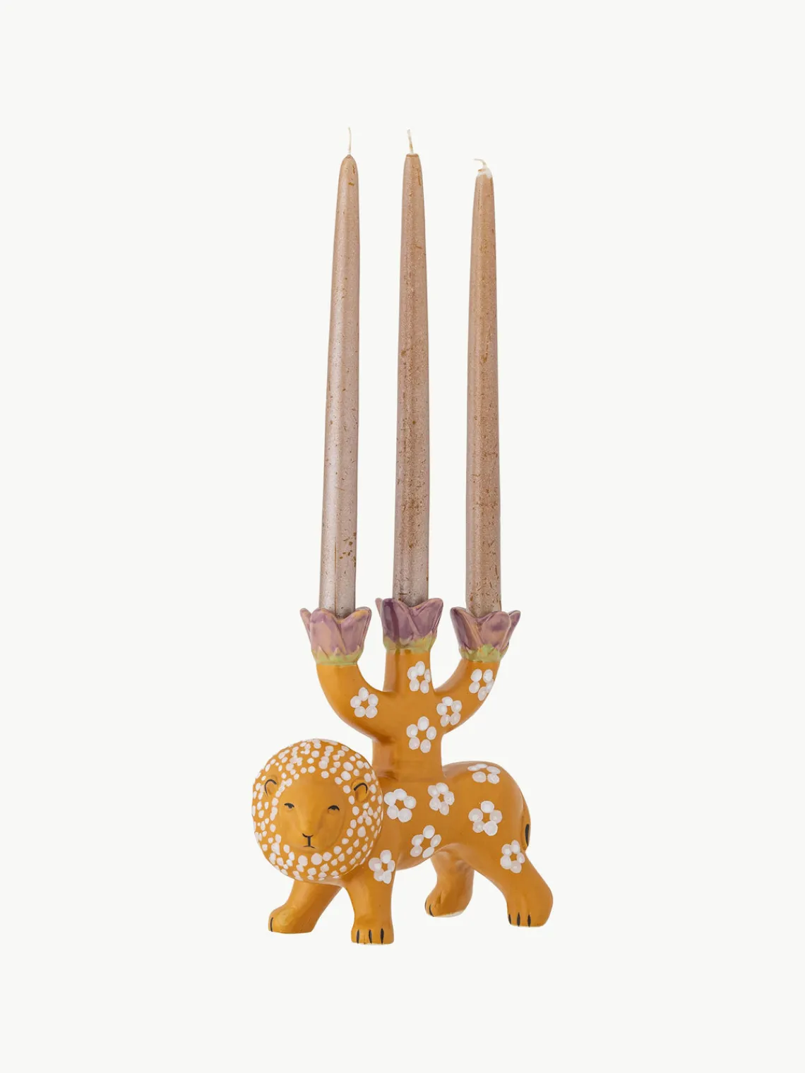 Candelabros|Jarrones>Bloomingville Candelabro pintado a mano Lazar