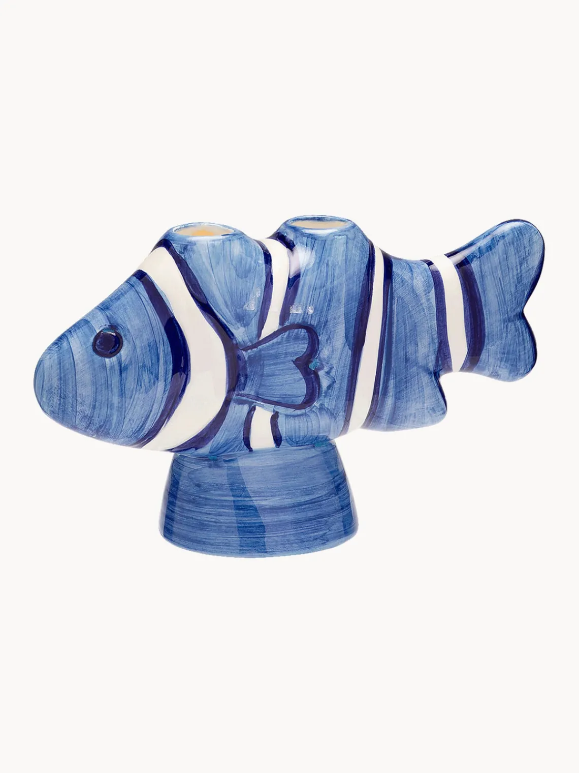 Candelabros|Velas Y Candelabros>Anna + Nina Candelabro pintado a mano Clownfish