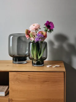 Hot Candelabro soplado artesanalmente Vejle, 24 cm Portavelas|Jarrones