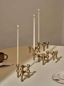 Candelabros|Jarrones></noscript>STOFF Nagel Candelabro Latón mate