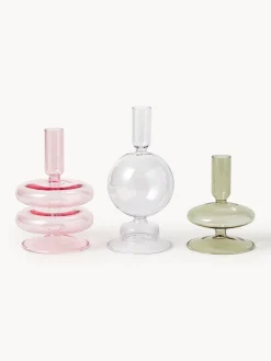 Candelabros de forma orgánica Clea, 3 uds. Candelabros|Jarrones