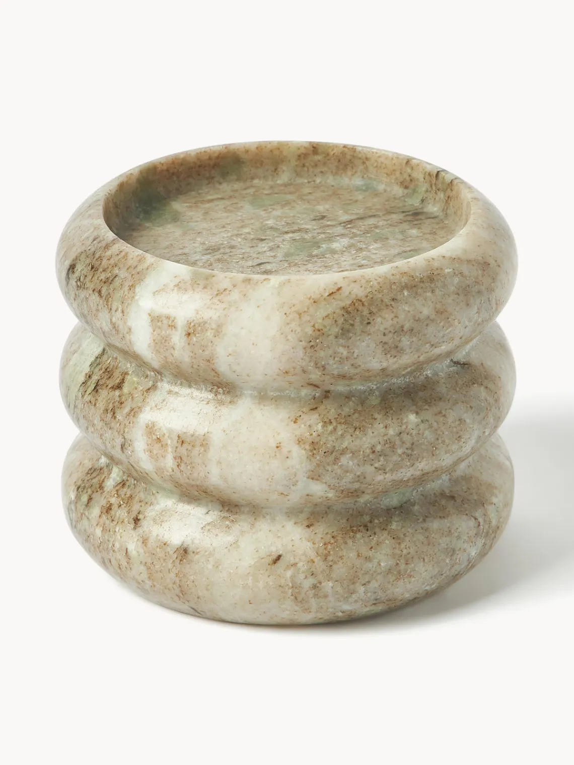 Candelabros|Jarrones>Westwing Collection Candelabros de mármol Orta, 2 uds. Mármol tonos beige