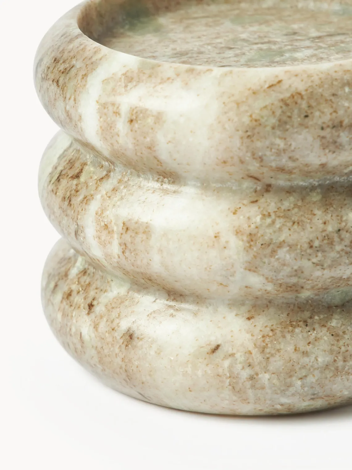 Candelabros|Jarrones>Westwing Collection Candelabros de mármol Orta, 2 uds. Mármol tonos beige