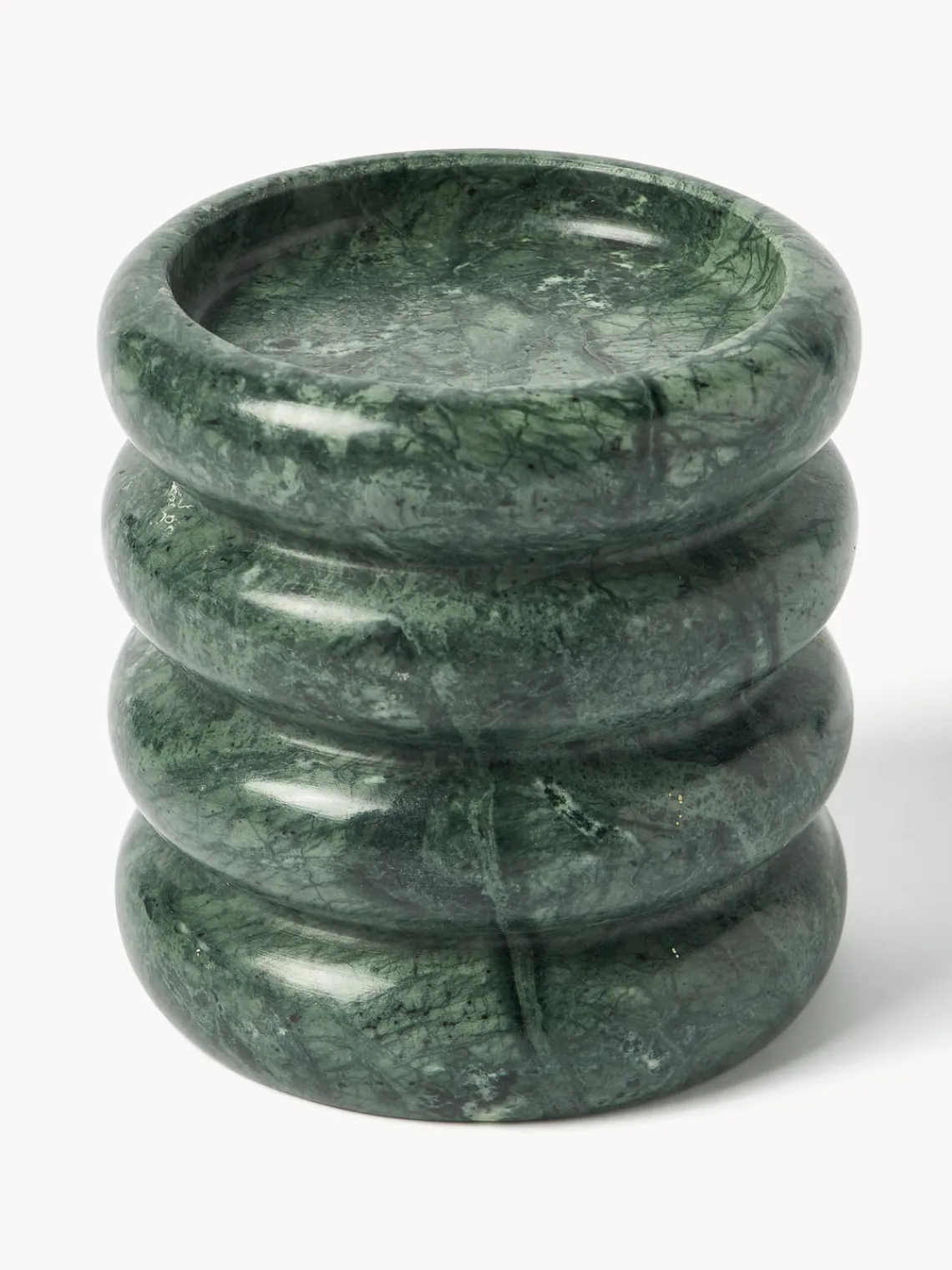 Candelabros|Jarrones>Westwing Collection Candelabros de mármol Orta, 2 uds. Mármol verde oscuro