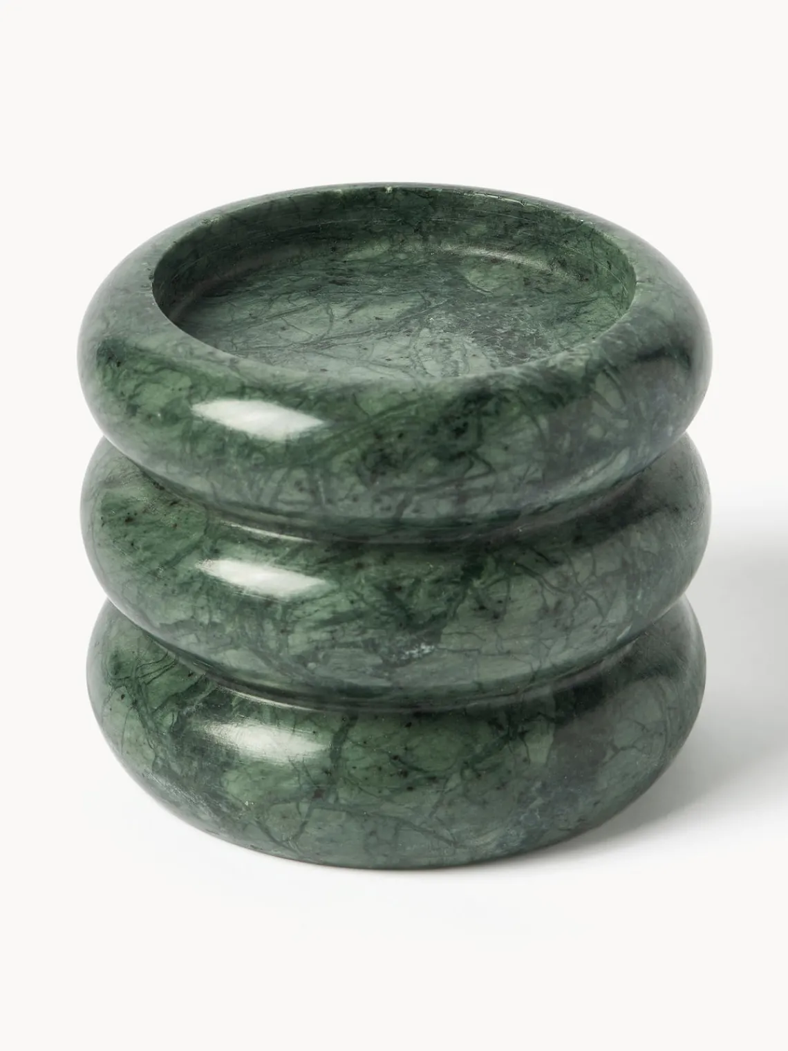 Candelabros|Jarrones>Westwing Collection Candelabros de mármol Orta, 2 uds. Mármol verde oscuro