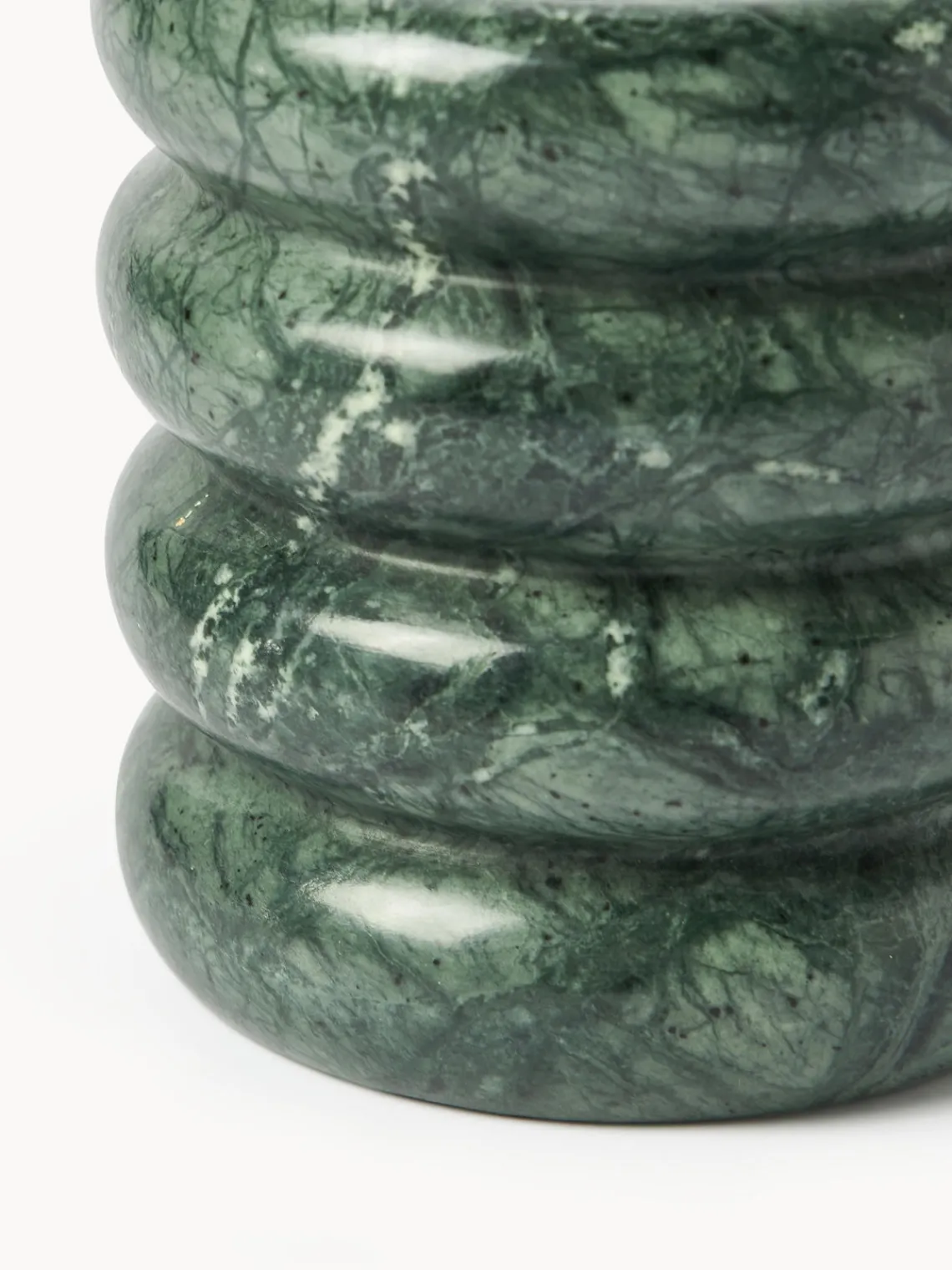 Candelabros|Jarrones>Westwing Collection Candelabros de mármol Orta, 2 uds. Mármol verde oscuro