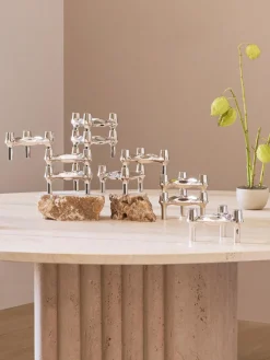 Outlet Candelabros Rosey, 3 uds. Candelabros|Jarrones