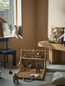 Hot Casa de juegos artesanal de ratán A-house Niños Juguetes A Partir De 1 Año|Decoración Infantil