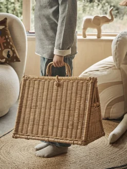 Hot Casa de juegos artesanal de ratán A-house Niños Juguetes A Partir De 1 Año|Decoración Infantil