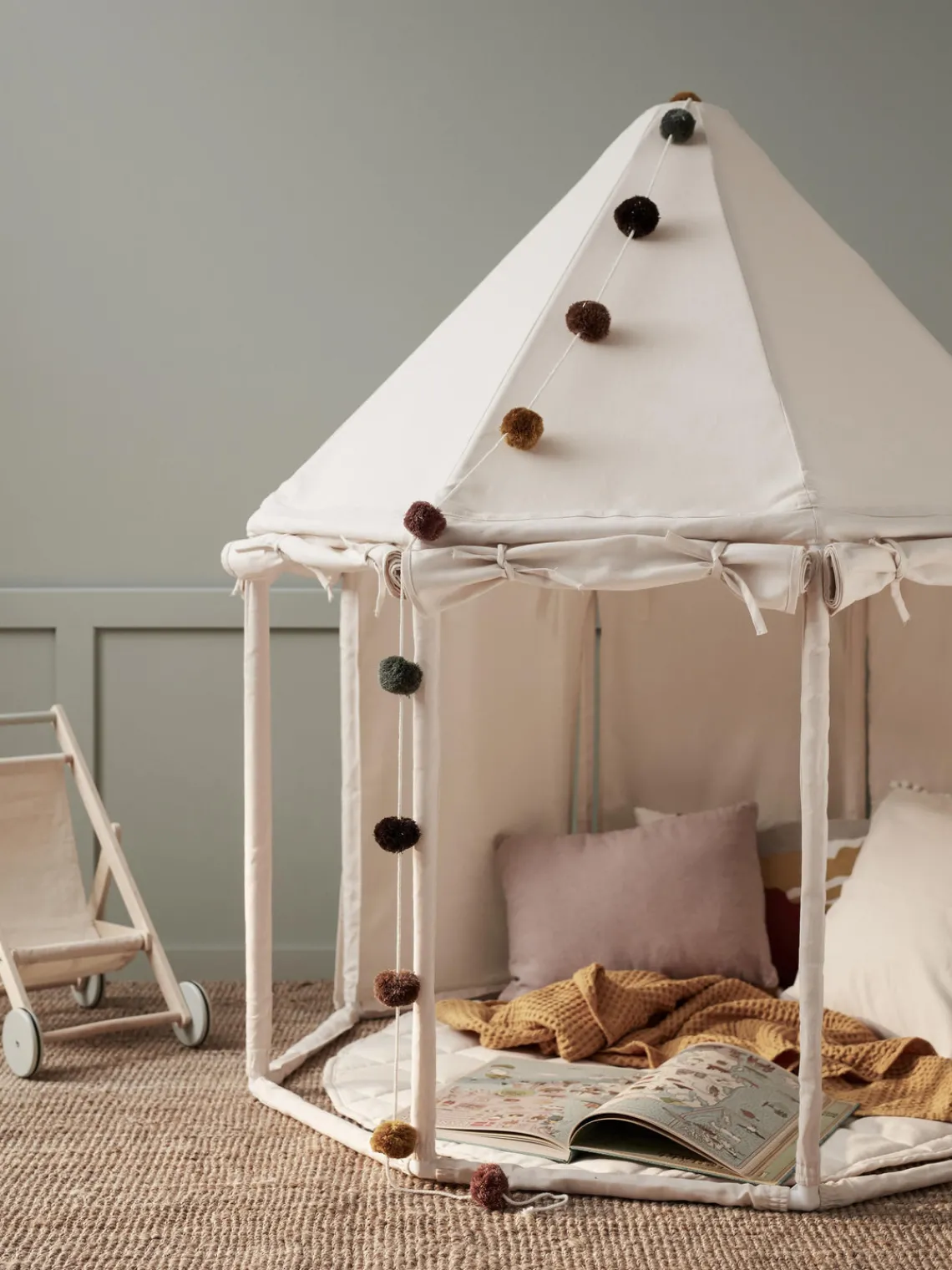 Outlet Casa de juegos de algodón ecológico Pavilion Niños Juguetes A Partir De 1 Año|Decoración Infantil